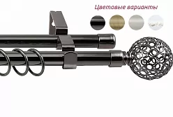 карниз 2-х рядный раздвижной